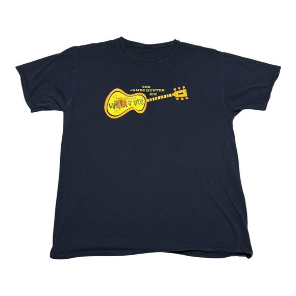 AUTOGRAPHED James Hunter Six Whatever‎ It Takes Promo Album Shirt Adult Large - Picture 1 of 5